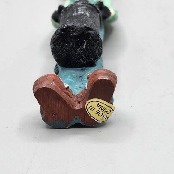 Tall Skinny Mr. Cow with Milk Can Resin Figurine 5.75" Farm Country - Picture 5 of 7